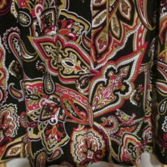 Inc International Concepts Paisley Boho Top Sz M - Picture 4 of 5